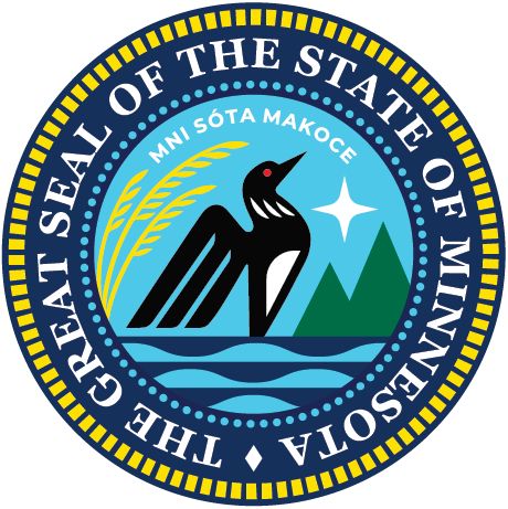 Seal of the state of Minnesota.