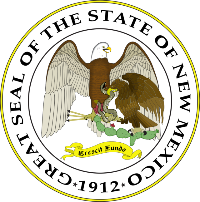 Seal of the state of New Mexico.
